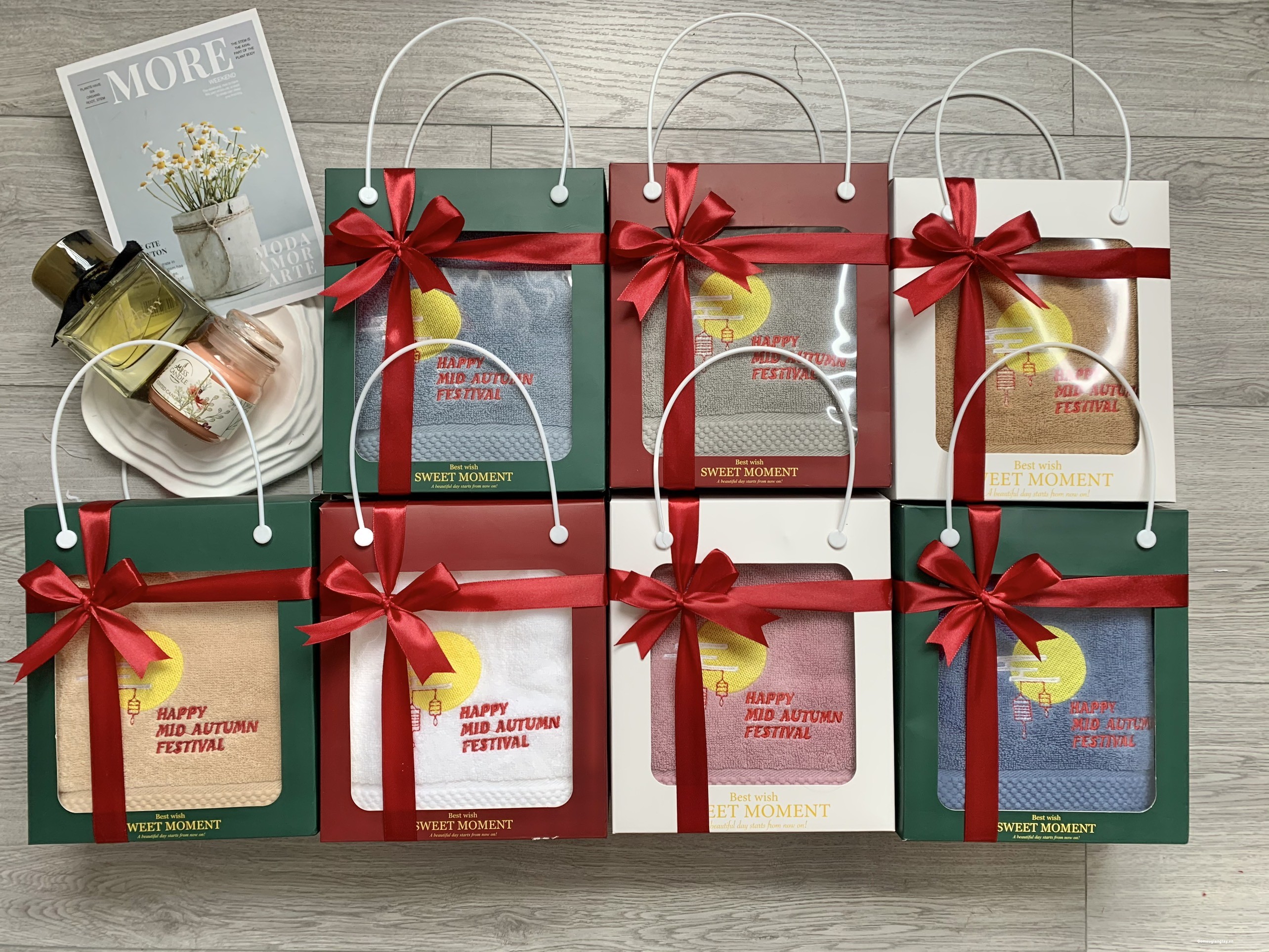 BỘ KHĂN QUÀ TẶNG ĐỐI TÁC DỊP LỄ TẾT TRUNG THU ĐOÀN VIÊN