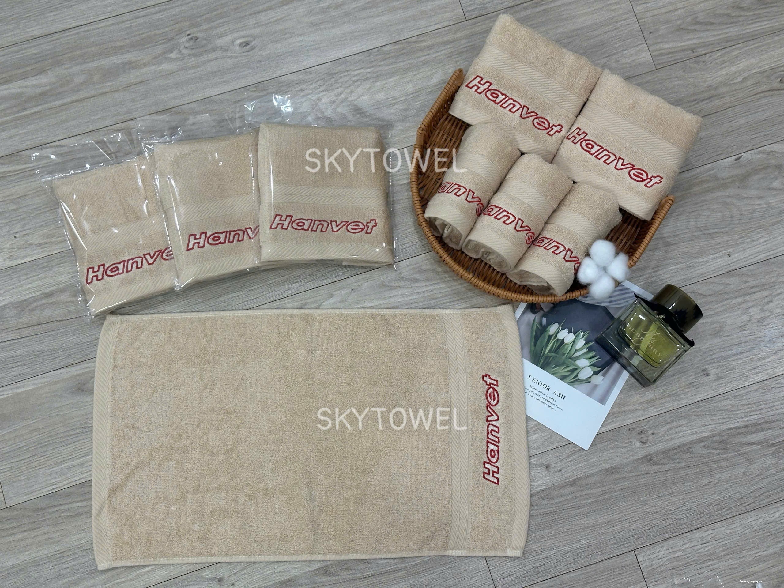 KHĂN MẶT THÊU LOGO THEO YÊU CẦU