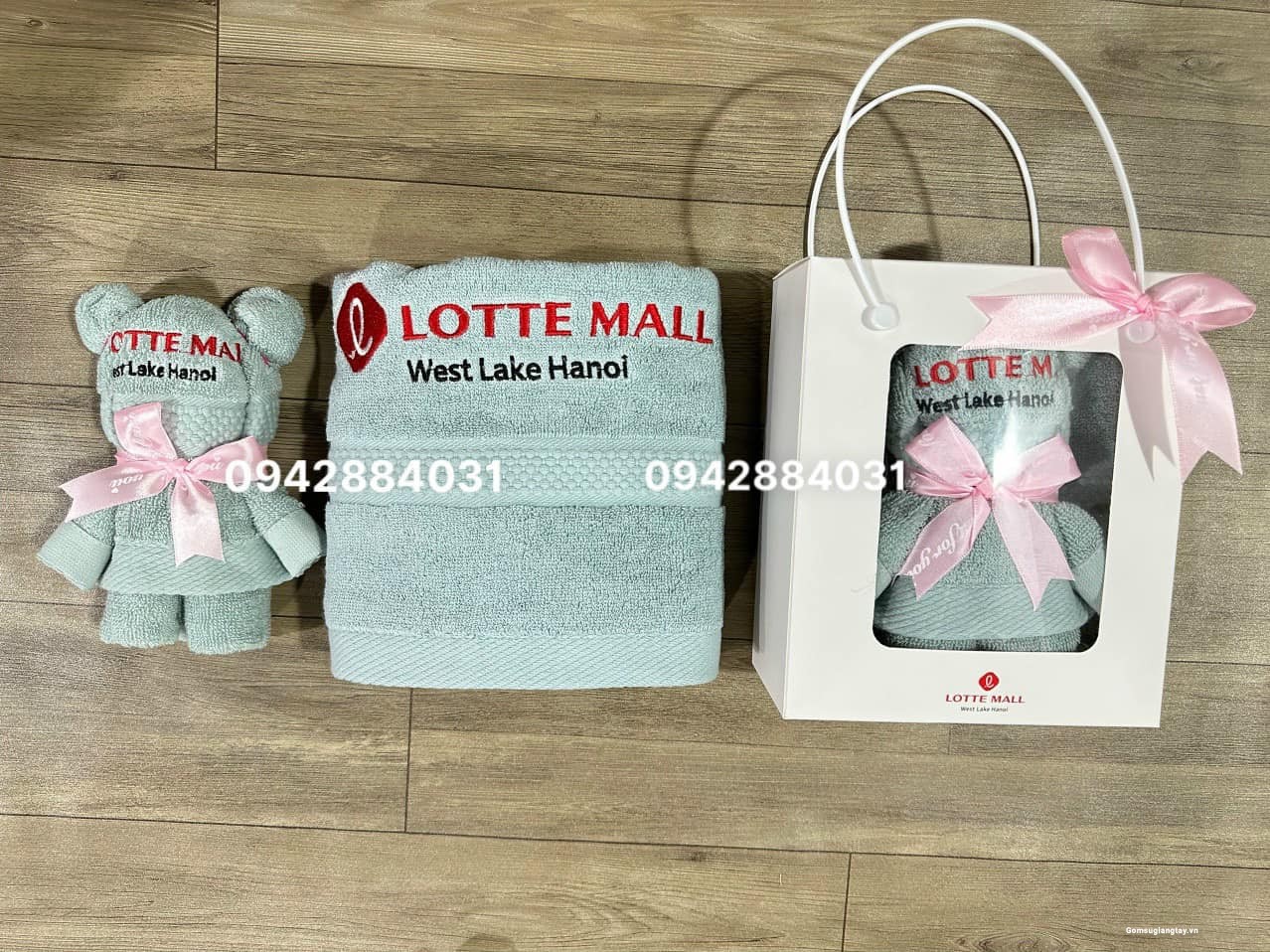 BỘ KHĂN THÊU LOGO THƯƠNG HIỆU - TRI ÂN KHÁCH HÀNG 