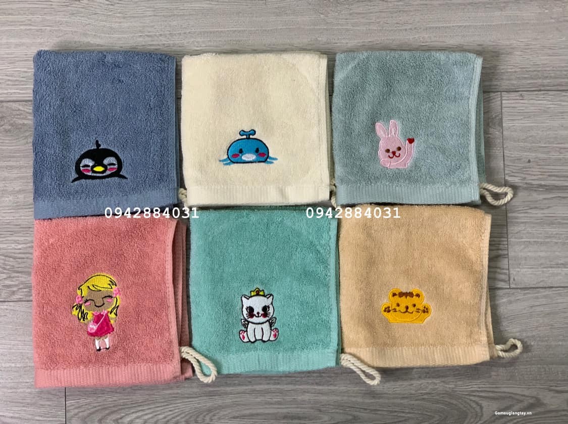 KHĂN MẶT TRẺ EM CAO CẤP 100% SỢI COTTON OGANIC 