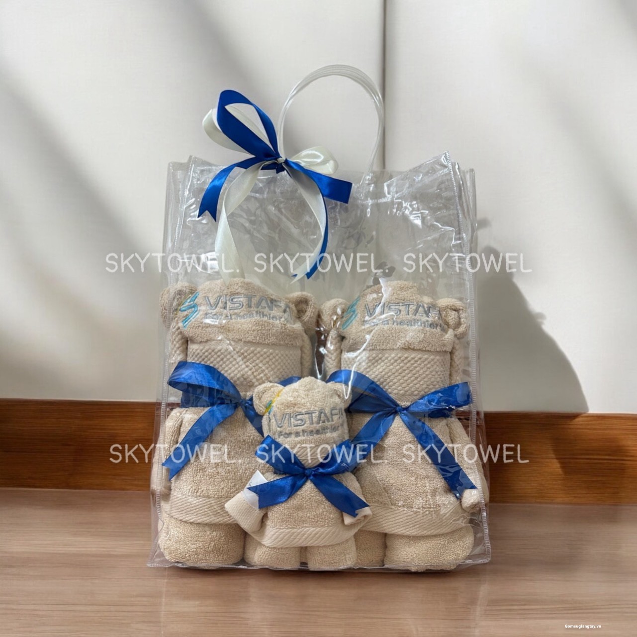 BỘ KHĂN GẤU QUÀ TẶNG NGÀY GIA ĐÌNH 28/6 - CHẤT LIỆU COTTON NHẬP KHẨU CAO CẤP