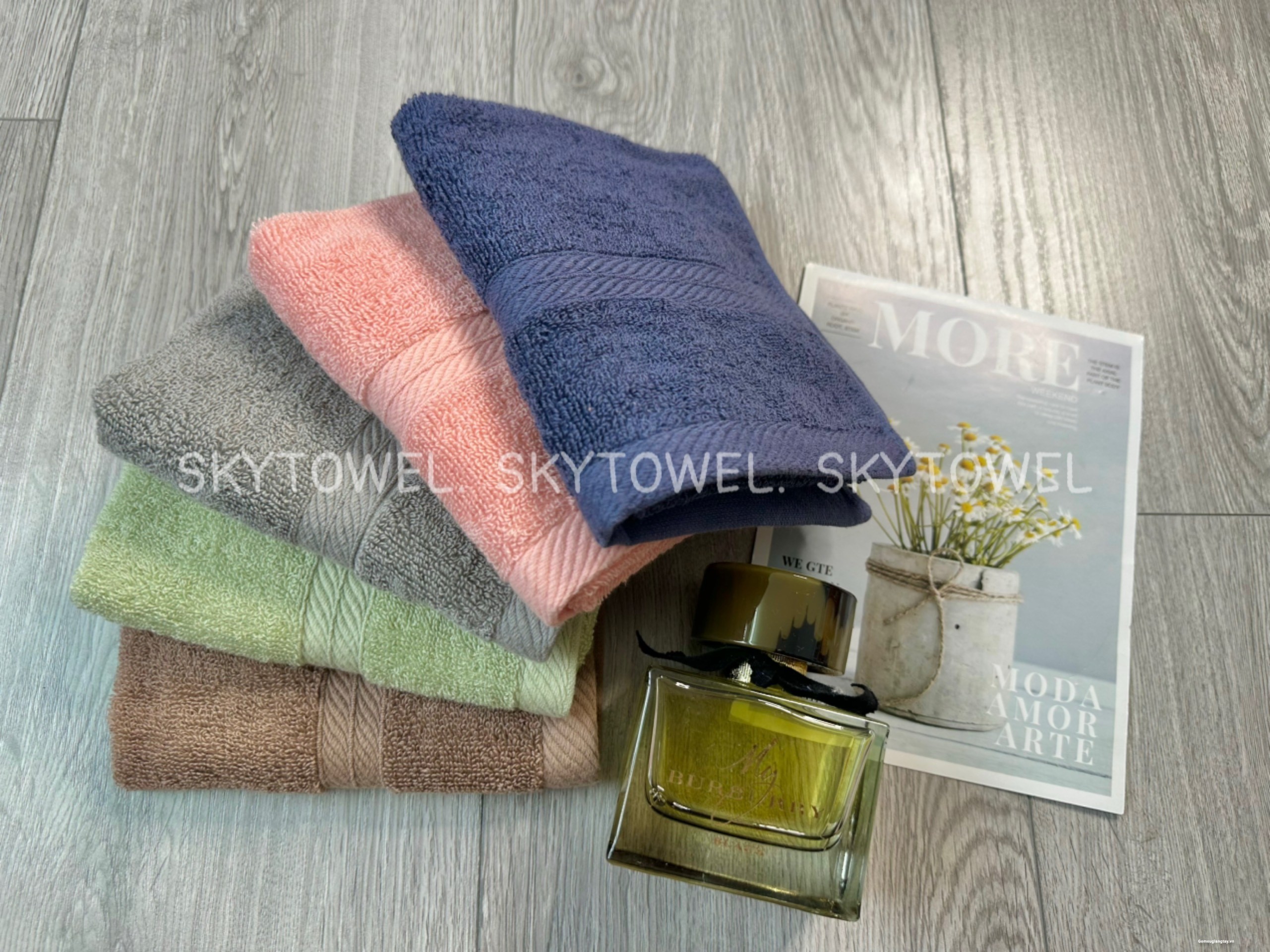 KHĂN MẶT COTTON HÀN QUỐC MỀM MỊN, AN TOÀN DỊU NHẸ LÀN DA 